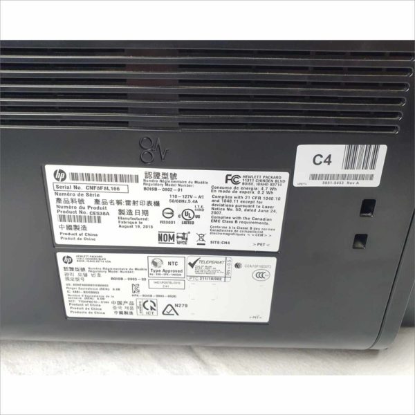 HP LASERJET M1536DNF MFP Laser Printer / Duplexer with Toner & Power Cord CE538A - ADF Defect