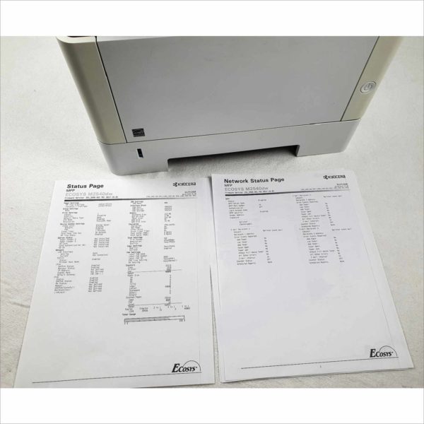 Kyocera Ecosys M2540dw Black & White Workgroup Duplex Scanner Fax all in one Laser Jet Printer 40ppm 1200DPI Page Count 40K