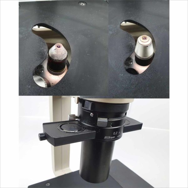 Nikon Tms Inverted Phase Contrast Microscope with 3x Objectives Victolab LLC victolab llc VICTOLAB