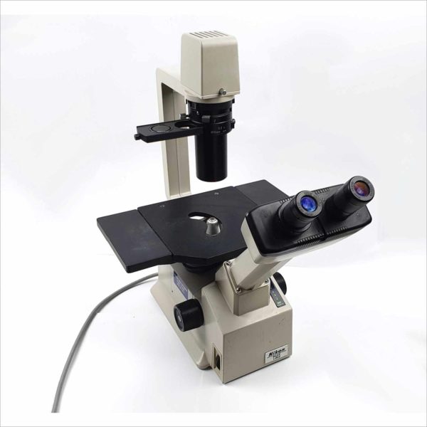 Nikon Tms Inverted Phase Contrast Microscope with 3x Objectives Victolab LLC victolab llc VICTOLAB