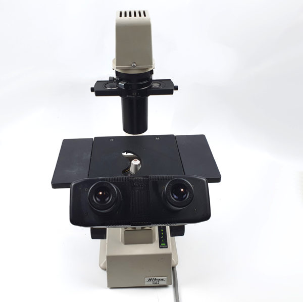 Nikon Tms Inverted Phase Contrast Microscope with 3x Objectives Victolab LLC victolab llc VICTOLAB