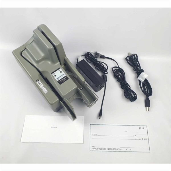 TellerScan TS230 65DPM Digital Check Scanner with Inkjet Endorser PN 148000-02 30VDC - Vicolab llc