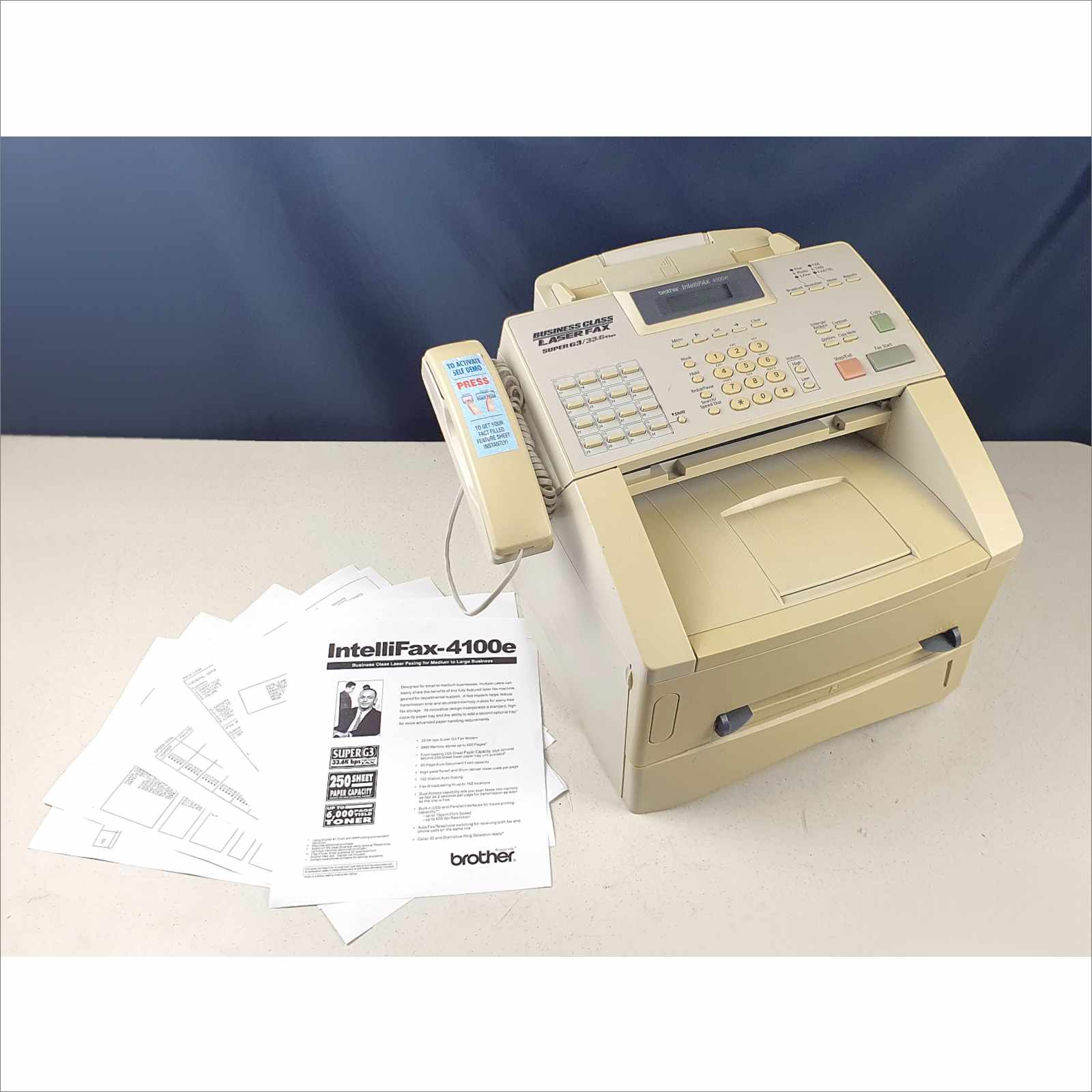 Brother Business-class Laser Fax Super G3/33.Kbps IntelliFAX FAX
