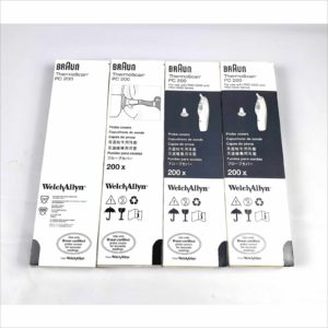 Lot 6x Braun PC200NAFF ThermoScan 200pc Ear Thermometer Probe Covers for Welch Allyn Pro 3000 4000