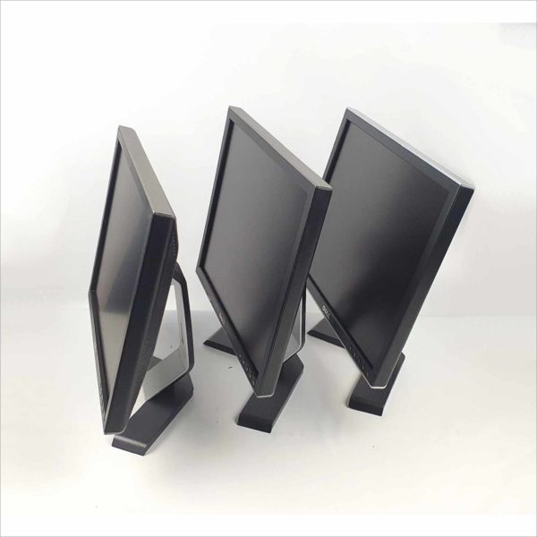 lot 6x Dell 1707FP / 1708FP 17" Rotating UltraSharp LCD Monitor Silver With Stand