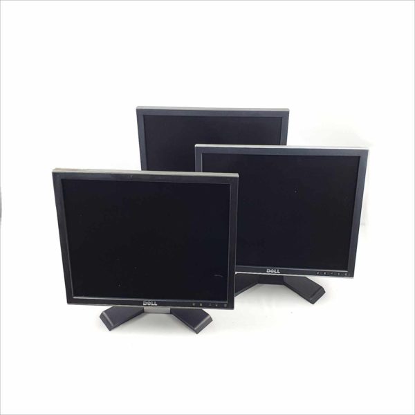 lot 6x Dell 1707FP / 1708FP 17" Rotating UltraSharp LCD Monitor Silver With Stand