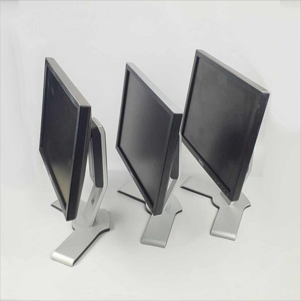 lot 6x Dell 1707FP / 1708FP 17" Rotating UltraSharp LCD Monitor Silver With Stand