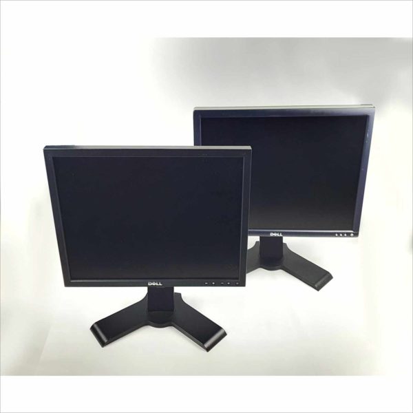 lot 4x Dell P190S / 1901FP / 1908FP 19" Rotating UltraSharp LCD Monitor Silver With Stand