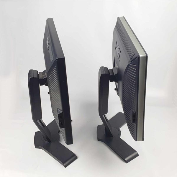 lot 4x Dell P190S / 1901FP / 1908FP 19" Rotating UltraSharp LCD Monitor Silver With Stand