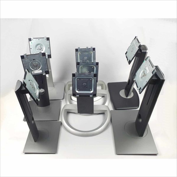 8x Dell Monitors swivel & tilt Stand Silver SSZ.0202502 / FZS-0000060 / 7737708302-0A / JTX-0000060