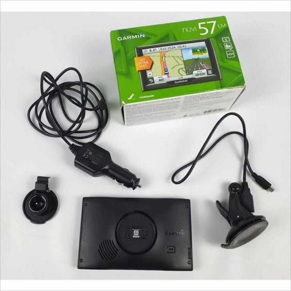 Garmin nüvi 57LM 5-Inch Portable Vehicle GPS With Dash Kit Touchscreen Navigation System Lifetime Maps Complete