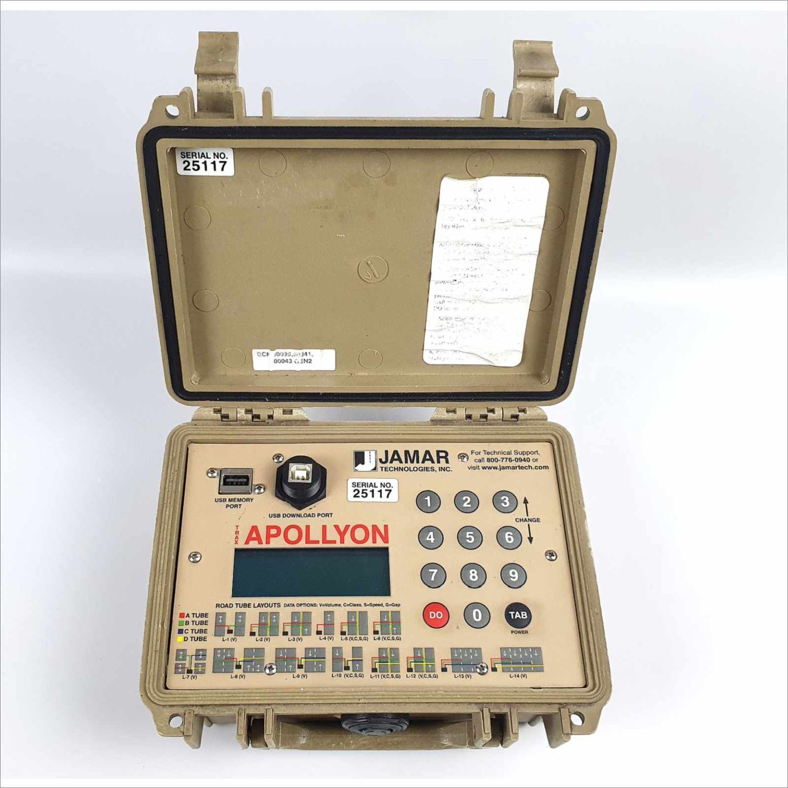 Jamar Technology Trax Apollyon height Accuracy 4 Road Tube Traffic