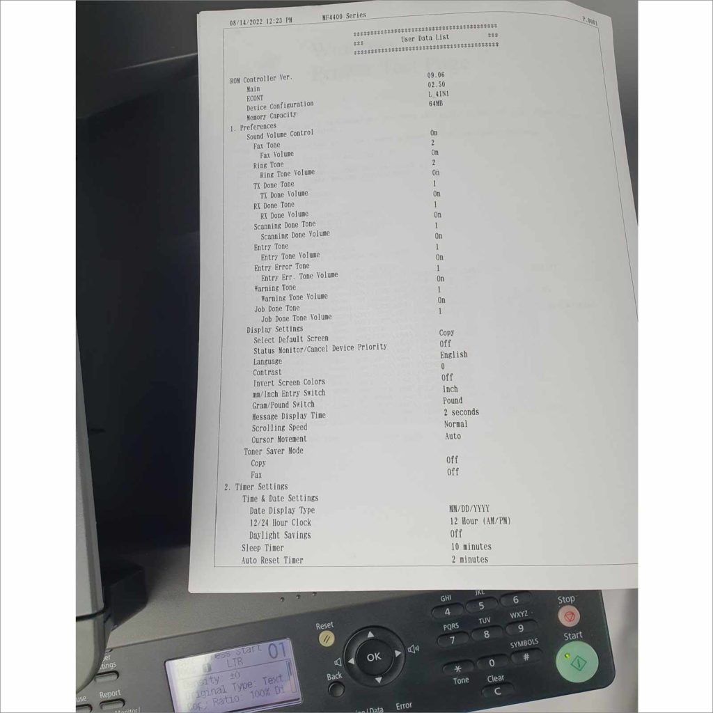 Canon imageCLASS MF4450 B&W Multifunction Laser Printer charcoal