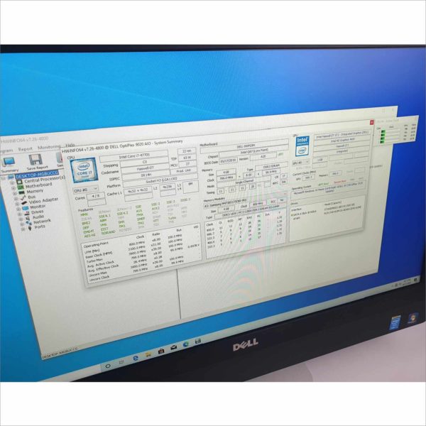 Dell OptiPlex 9020 AiO 23" Core i7-4770S - RAM 4 GB - HDD 500GB