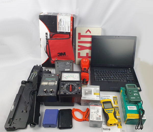 Lot of Testing tools, Radios, Voltmeter, light-meter, network tester and more