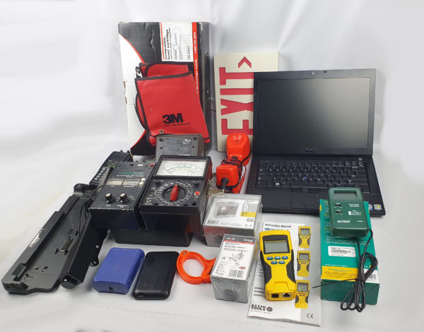 Lot of Testing tools, Radios, Voltmeter, light-meter, network tester and more