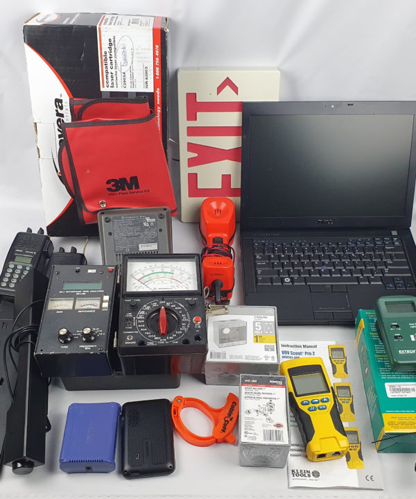 Lot of Testing tools, Radios, Voltmeter, light-meter, network tester and more