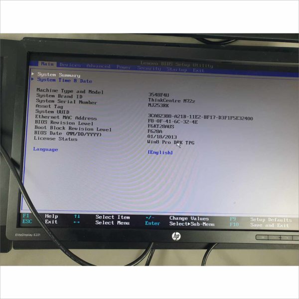 lot 4x Lenovo ThinkCentre M72z 20" G2020 2.90Ghz 6GB HDD 500GB Wi-Fi Windows License AIO - Auc 2