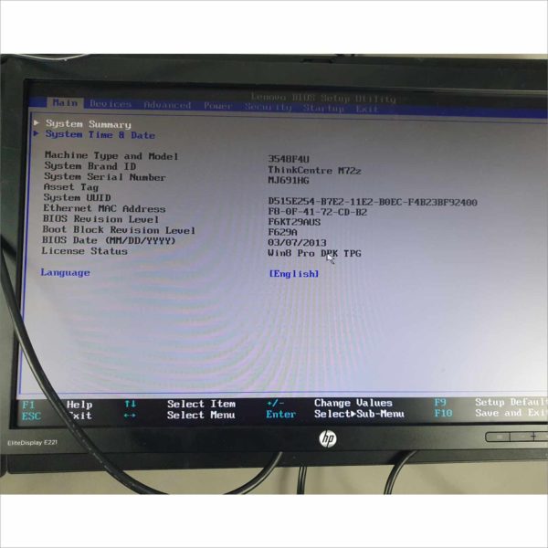 lot 4x Lenovo ThinkCentre M72z 20" G2020 2.90Ghz 6GB HDD 500GB Wi-Fi Windows License AIO - Auc 2