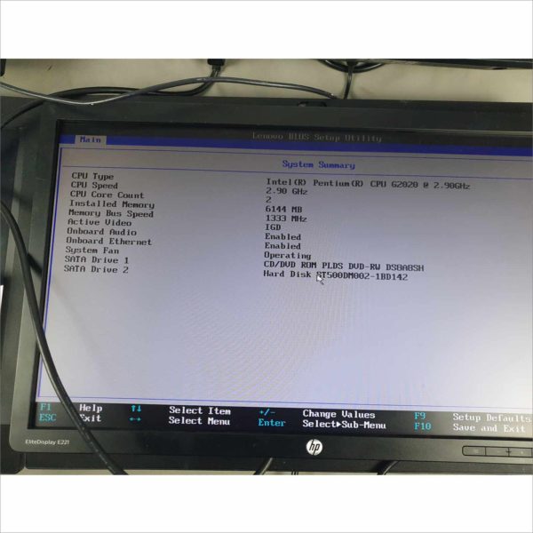 lot 4x Lenovo ThinkCentre M72z 20" G2020 2.90Ghz 6GB HDD 500GB Wi-Fi Windows License AIO - Auc 2