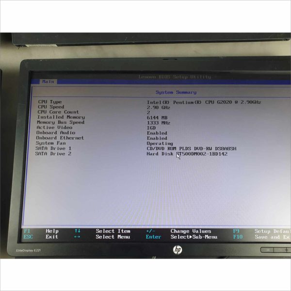 lot 4x Lenovo ThinkCentre M72z 20" G2020 2.90Ghz 6GB HDD 500GB Wi-Fi Windows License AIO - Auc 2