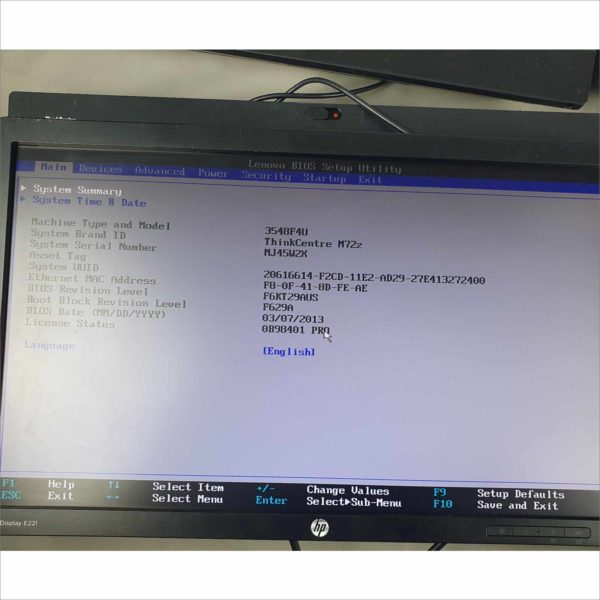 lot 4x Lenovo ThinkCentre M72z 20" G2020 2.90Ghz 6GB HDD 500GB Wi-Fi Windows License AIO - Auc 2