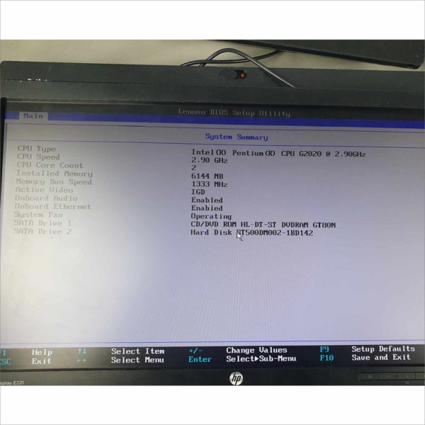 lot 4x Lenovo ThinkCentre M72z 20" G2020 2.90Ghz 6GB HDD 500GB Wi-Fi Windows License AIO - Auc 2