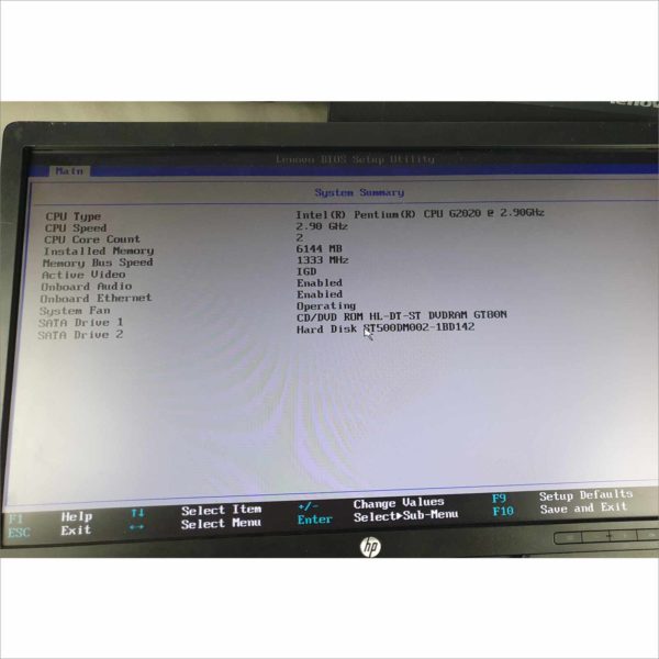 lot 3x Lenovo ThinkCentre M72z 20" G2020 2.90Ghz 6GB HDD 500GB Wi-Fi Windows License AIO - Auc 5