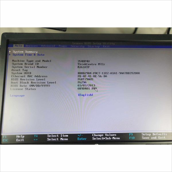 lot 3x Lenovo ThinkCentre M72z 20" G2020 2.90Ghz 6GB HDD 500GB Wi-Fi Windows License AIO - Auc 5