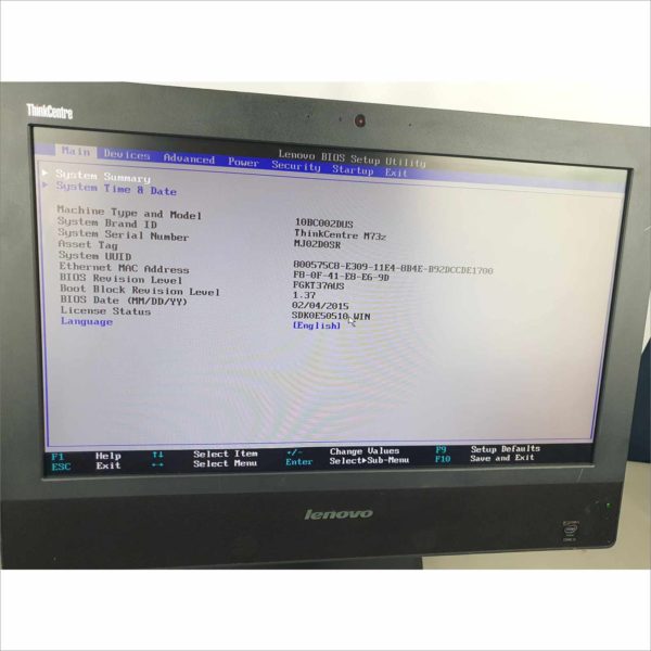 Lenovo ThinkCentre M73z 20" i3-4150 3.50Ghz 4GB HDD 500GB Wi-Fi Windows 10 AIO - Victolab LLC