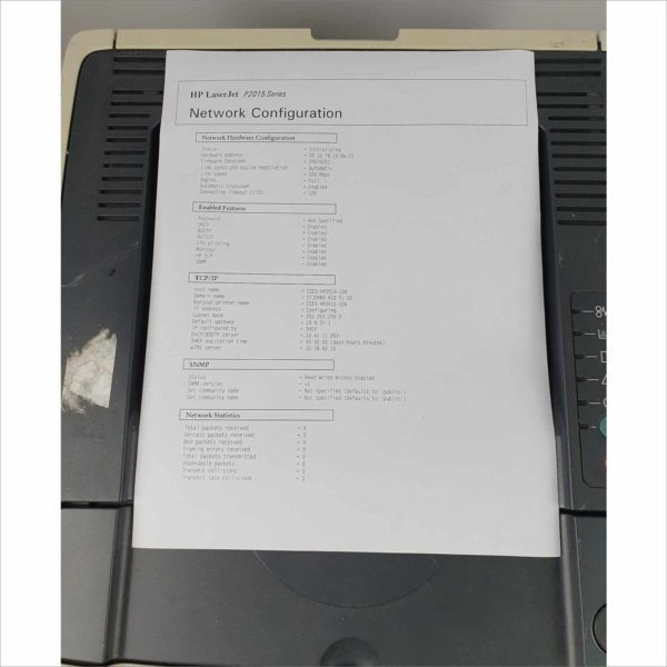 HP LaserJet P2015d USB Workgroup Laser Printer Page Count 84K 1200dpi 26ppm BOISB-0602-00 CB367A