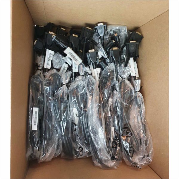 Lot of 80 VGA SVGA 6ft. Male to Male PC Monitor Cable Black - NEW - Victolab LLC