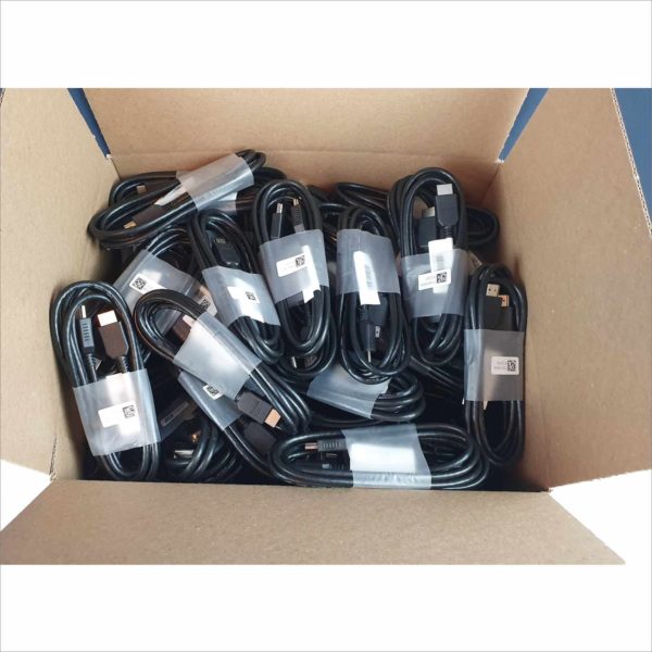 Lot of 80+ plus New Digital High-Speed 1.4 HDMI Cables PVC 2160p Black Cord (6 feet) - Victolab LLC