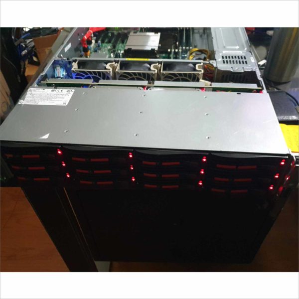 Supermicro SC826BE1C-R920LP 2U chassis & X10DRH-CT serverboard w/ dual Xeon E5-2620 V4 processor 64GB RAM 34TB Storage - Victolab LLC