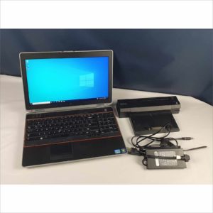 Dell Latitude E6520 15.6" FHD i5-2430M 2.40GHz 4GB 120GB HDD WiFi Win10 Laptop with Power Adapter & docking station