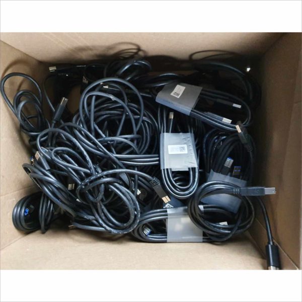 Large lot 290x plus USB A Male to USB B / B 3.0 / A Female & more- 2x Boxes Full - Victolab LLC