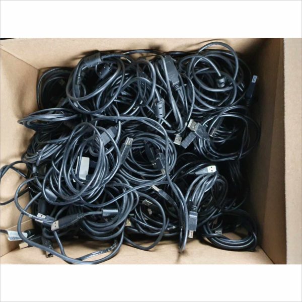 Large lot 290x plus USB A Male to USB B / B 3.0 / A Female & more- 2x Boxes Full - Victolab LLC