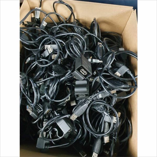 Large lot 290x plus USB A Male to USB B / B 3.0 / A Female & more- 2x Boxes Full - Victolab LLC