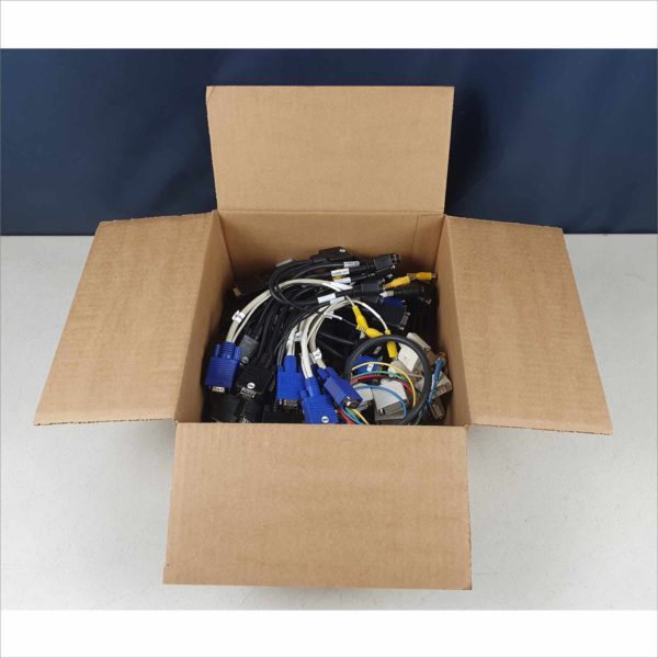 lot 40x Dell DMS-59 to Dual VGA , DVI Y Split Cable Adapters, VGA to SVideo RCA BNC - Victolab LLC