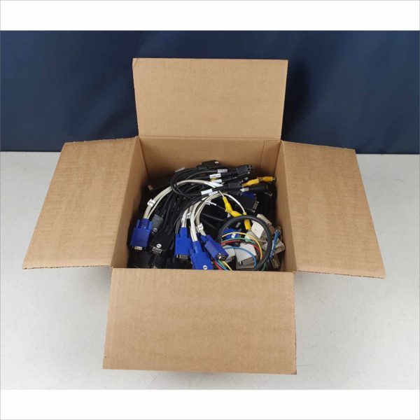 lot 40x Dell DMS-59 to Dual VGA , DVI Y Split Cable Adapters, VGA to SVideo RCA BNC - Victolab LLC