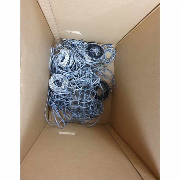 Large lot 280x plus Cat5, Cat5e, Cat6, RJ45 Ethernet Cables & more- 1x Big Box Full - Victolab LLC