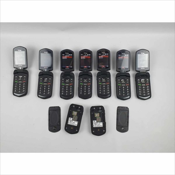 lot 9x Kyocera DuraXV E4520 Black VERIZON Rugged Flip Phone - Victolab LLC