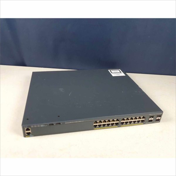 Cisco Catalyst C2960X 24Port Gigabit Switch WS-C2960X-24PS-L 1U Rack Mount PoE+