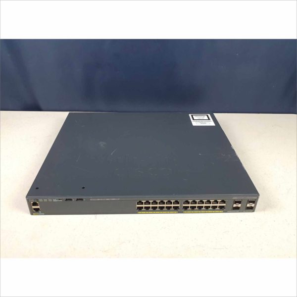 Cisco Catalyst C2960X 24Port Gigabit Switch WS-C2960X-24PS-L 1U Rack Mount PoE+