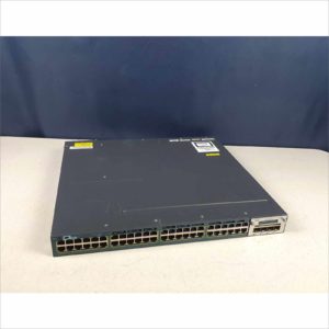 Cisco Catalyst C3560X 48 Port Gigabit Switch WS-C3560X-48P 1U Rack Mount PoE+ with C3KX-NM-1G SPF Module - Victolab LLC