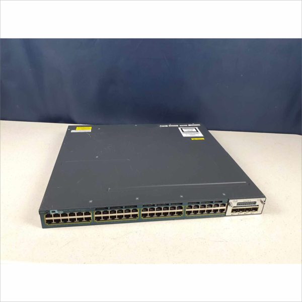 Cisco Catalyst C3560X 48 Port Gigabit Switch WS-C3560X-48P 1U Rack Mount PoE with C3KX-NM-1G SPF Module & 2x PSU - Victolab LLC