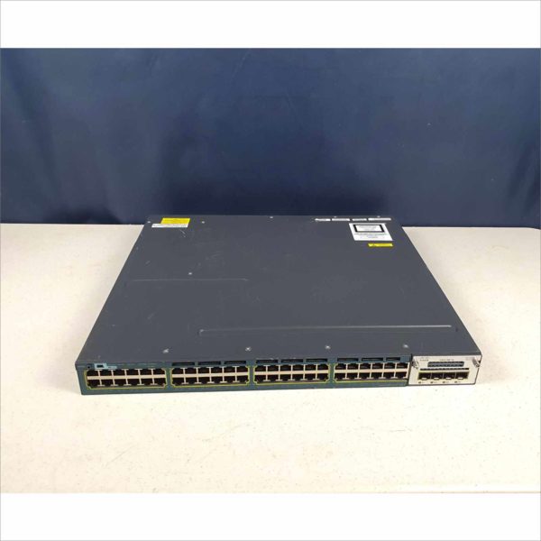 Cisco Catalyst C3560X 48 Port Gigabit Switch WS-C3560X-48P 1U Rack Mount PoE with C3KX-NM-1G SPF Module & 2x PSU - Victolab LLC