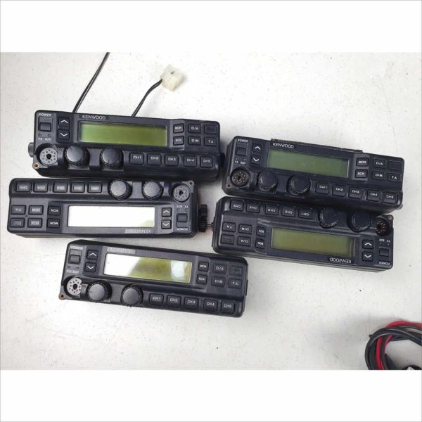 Lot of Kenwood TK-790H VHF 148-174MHz 110W 160 Channels Programmable Mobile Radio with Advanced Head Microphone & Cable - VHF FM Transceiver