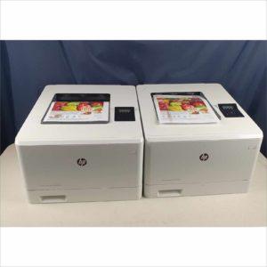 lot of 2x HP color LaserJet M452dn printer LOW COUNT Fast 28ppm CF389A BOISB-1407-00