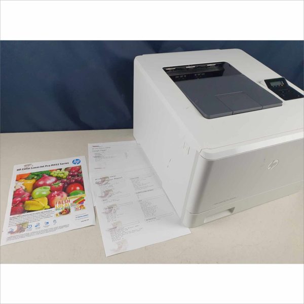 lot of 2x HP color LaserJet M452dn printer LOW COUNT Fast 28ppm CF389A BOISB-1407-00